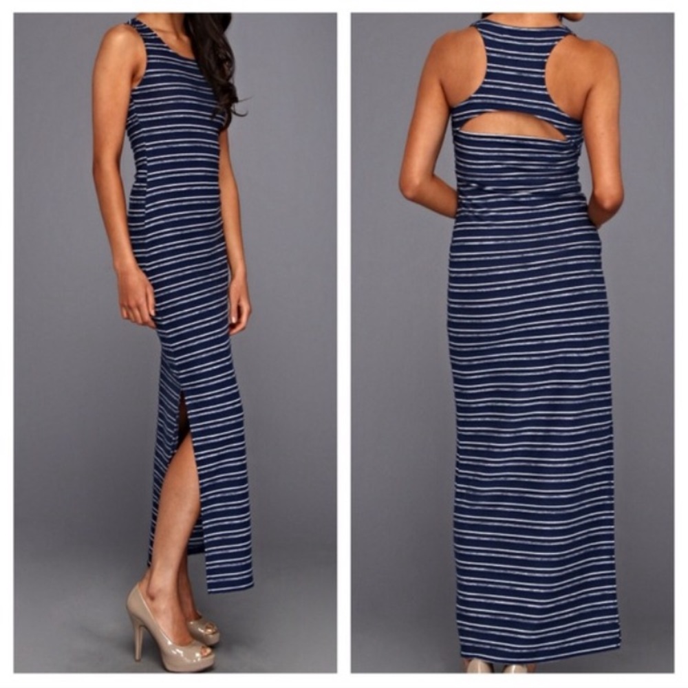 Jack BB Dakota Navy Blue Summer Maxi Dress Size XS